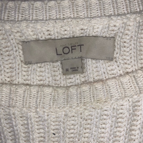 White fuzzy sweater - Picture 2 of 2